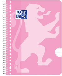 Collegeblok Oxford School A4+ Lijn 23-Gaats 160 Pagina's 80GR Roze