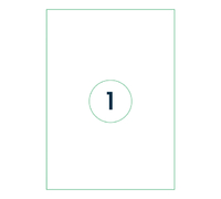 Etiket Qbasic A4 1.000 Vel 210X297MM 1000 Labels