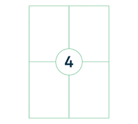 Etiket Qbasic A4 1.000 Vel 105X148MM 4000 Labels