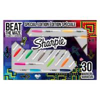 Viltstift Sharpie Rond Beat The Maze Fijn Assorti Pak À 30 Stuks