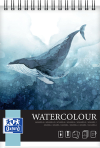 Tekenblok Oxford Watercolour A4 10 Vel 300 Gram Spiraal