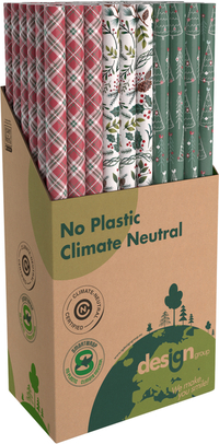 Inpakpapier Ig Group Kerst Kraft 200X70CM Assorti