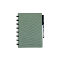 Notitieboek Correctbook A5 Blanco 40BLZ Linnen Olive Green
