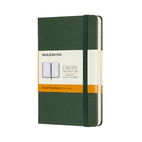 Notitieboek Moleskine Pocket 90X140MM Lijn Hard Cover Myrtle Green