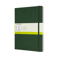 Notitieboek Moleskine XL 190X250MM Blanco Hard Cover Myrtle Green