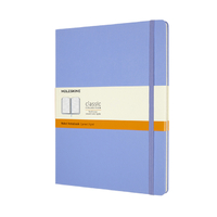 Notitieboek Moleskine XL 190X250MM Lijn Hard Cover Hydrangea Blue
