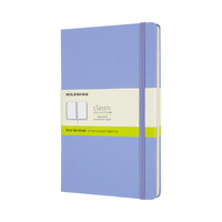 Notitieboek Moleskine Large 130X210MM Blanco Hard Cover Hydrangea Blue