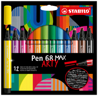 Viltstift Stabilo Pen 68 /12 Max Arty Assorti Etui À 12 Stuks