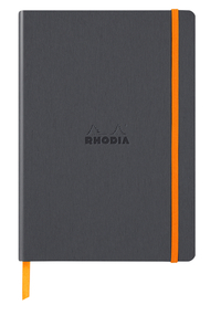 Notitieboek Rhodia A5 Lijn 80 Vel 90GR Titanium