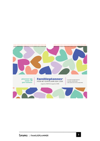 Familieplanner 24/25 Trend - Hearts