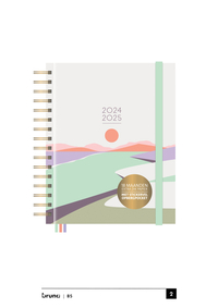 B5 Schoolagenda 24/25 Pastel - Landscape