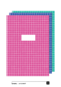 5-Pak A4 Schriften Met Ruiten - Trend
