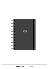 Agenda 2025 A6 Spiraal - Basis Zwart