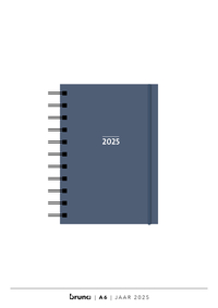 Agenda 2025 A6 Spiraal - Basis Blauw