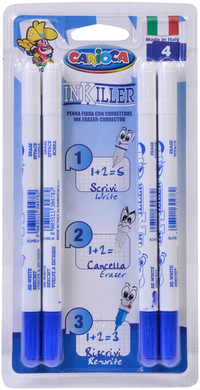 Viltstift Carioca Inkiller Met Wisser Set À 4 Stuks