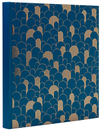 Fotoalbum Exacompta 29X32CM 60 Zwarte Pagina's Néo Déco Blauw