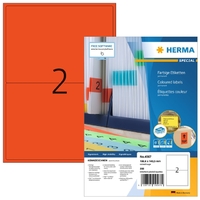 Etiket Herma 4567 199.5X143.5MM Rood 200 Etiketten