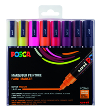 Paintmarker Uni Posca PC5M Medium Warm Assorti Set À 8 Stuks