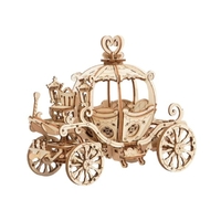 Robotime Pumpkin Cart. Houten Miniatuur. Diy 3D Kit. TG302. Artbizniz