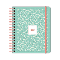 Schoolagenda 2025 B5 Planner Pastel Miniflowers Green FSC
