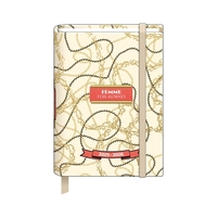 Schoolagenda 2025 A6 Glamour Chains + Goudfolie Elastiek FSC