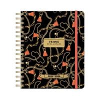 Schoolagenda 2025 B5 Planner Glamour Chains Folie&Elastk FSC