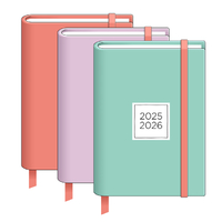 Schoolagenda 2025 A6 Gebonden Pastel Uni 3 Ass FSC