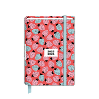 Schoolagenda 2025 A6 Trend Strawberriesspot & Elastiek FSC