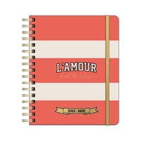 Schoolagenda 2025 B5 Planner Glamour Stripes Folie&Elast FSC