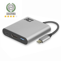 Adapter Act Usb-C Multiport Voor 1 Hdmi Monitor