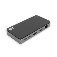 Dockingstation Act Usb-C 4K MST Voor 2 Hdmi Monitoren