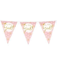Party Flags Foil It's A Girl!