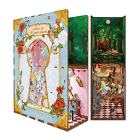Tonecheer Alice In Wonderland Bookend Book Nook