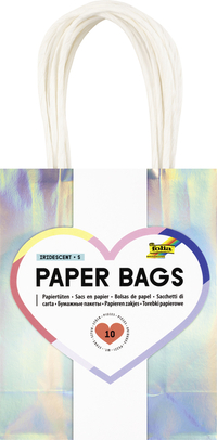 Cadeautas Folia Iriserend Kraft 12X15X5.5CM 10 Stuks