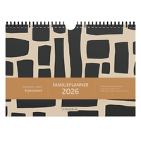 Familieplanner 26 A4 Week - SS Black Squares