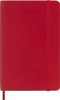 Agenda 2026 Moleskine 12M Planner Weekly 7Dagen/1Pagina Pocket SC Scarlet Red