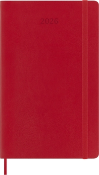 Agenda 2026 Moleskine 12M Planner Weekly 7Dagen/1Pagina Large SC Scarlet Red