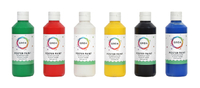 Plakkaatverf Qrea Set À 6 Standaard Kleuren 250ML
