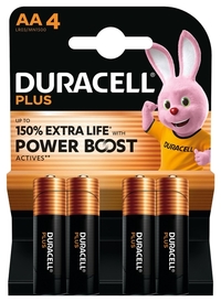 Batterij Duracell Plus Powerboost 4X Aa