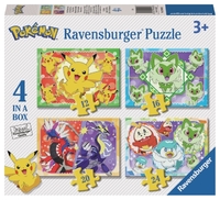 2D Puzzel 12+16+20+24 Stukjes Pokémon