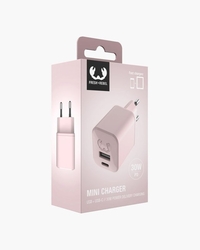 Oplader Usb + Usb-C 30W Smokey Pink