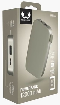 Powerbank 12000 Mah+PD Dried Green