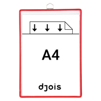 Zichtpanelenframe Hangend Tarifold A4 Rood 5 Stuks