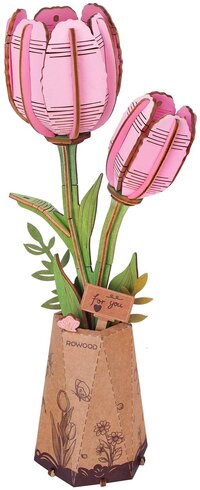 Robotime Pink Tulip Artbizniz