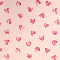 Cadeaupapier Aquarel Hart 200X70CM 80GR