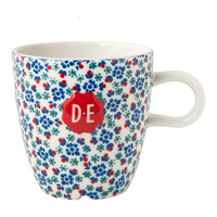 Douwe Egberts Mok Dutch Indigo Sweet Flowers 270ML, 6 Stuks