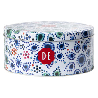 D.E Koekblik Rond Dutch Dots 11X11X15CM