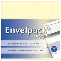 Envelop Papyrus Envelpack Design C6 114X162MM Ivoor 894400
