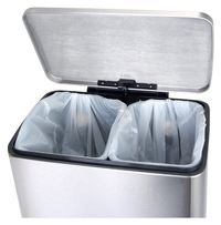 Pedaalemmer Eko E-Cube 9+10 Liter RVS