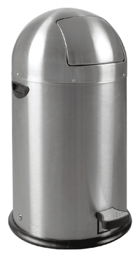 Afvalbak Eko Kickcan 33 Liter Mat RVS